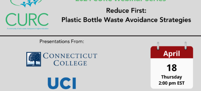 title slide for 2024 webinar: reduce first plastic bottle water avoidance strategies