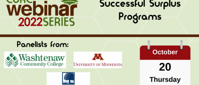 curc webinar 2022 series successful surplus programs title slide